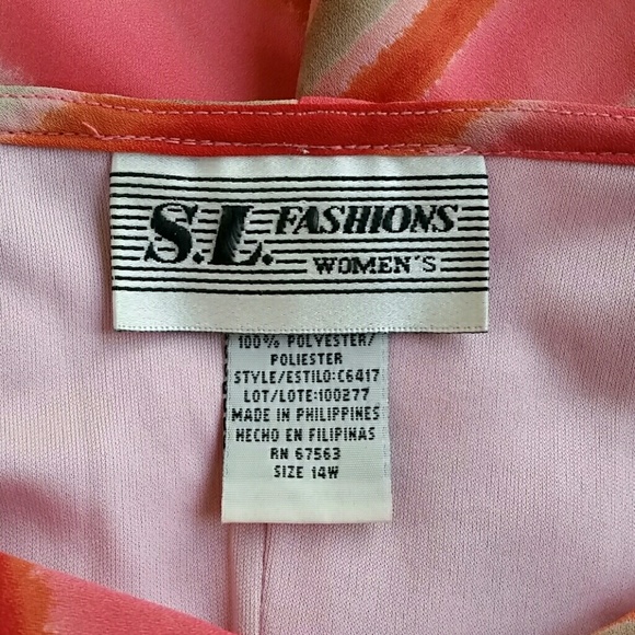 Flowy Spring/Summer Dress Size 14W - Picture 6 of 8